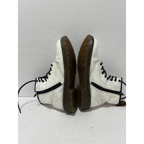 Dr. Martens White combat boots womens  Unisex-Child Jy004  Size 5 US - Picture 5 of 7